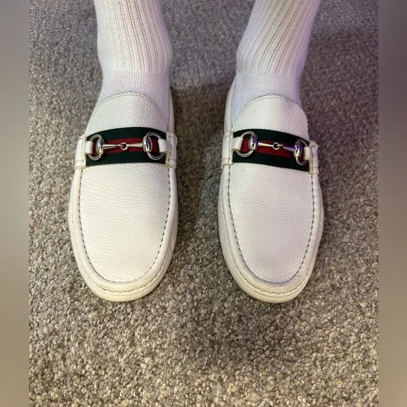 Gucci loafers US size 9.5 gucci 8.5 GUCCI INTERLOCKING G LOGO Green Leather Men main image 4